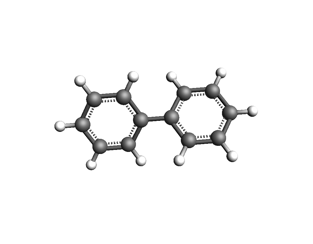 Minimum-energy biphenyl