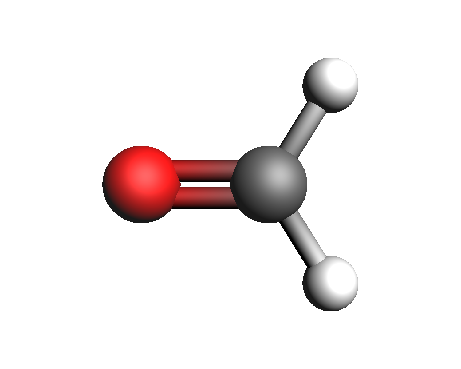 Optimized formaldehyde structure