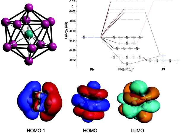 NMR of a Lead - Platinum superatom - SCM