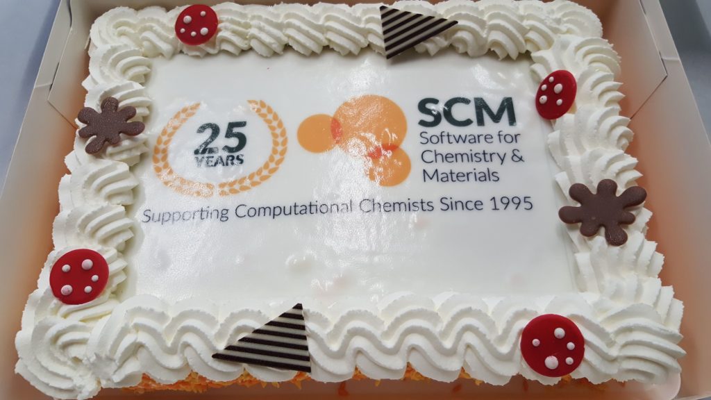 cake celebrating 25 years of SCM