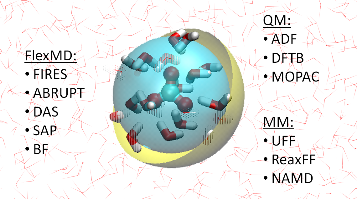 FlexMD interface for adaptive QM/MM