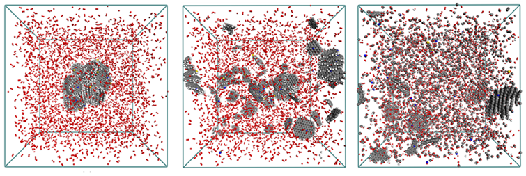 Reactive MD simulation of char combustion